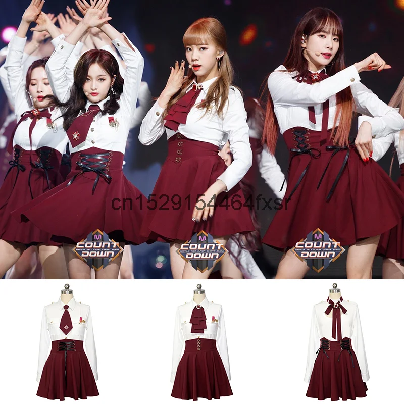 Jk Uniform Girl Group stesso vestito da spettacolo vestito da spettacolo di laurea universitaria Cheerleading Team Singing Dress