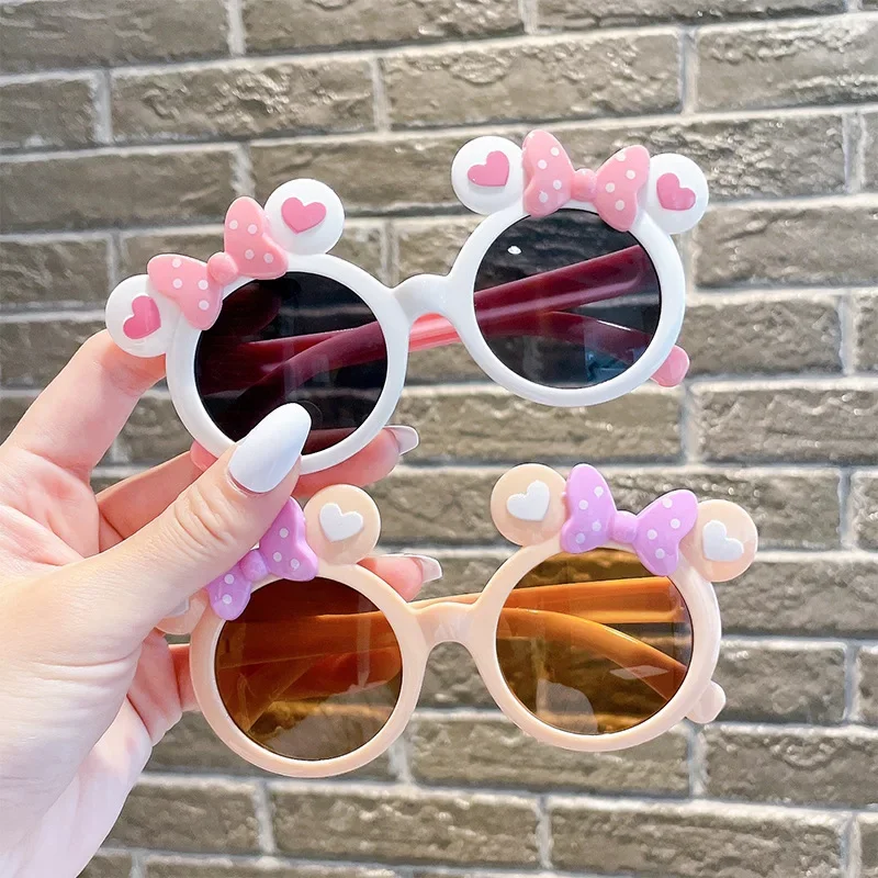 Children Cute Cartoon Sunglasses Boy Girl Outdoor Sun Protection Summer Shades Baby Photography Glasses Eyewear UV400