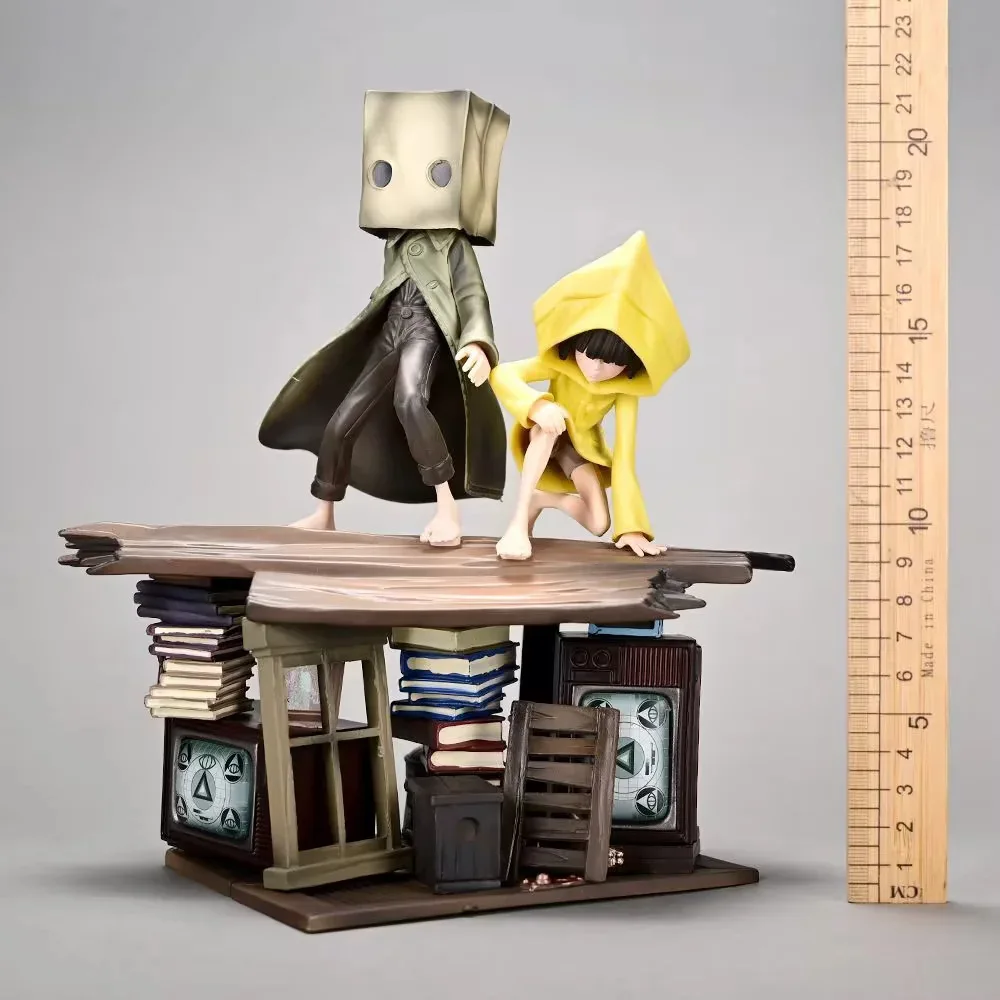 21cm Little Nightmares 2 Anime Figure Mono Six Figures Halloween Performance Party Figurine Model Statue Doll Toy Christmas Gift