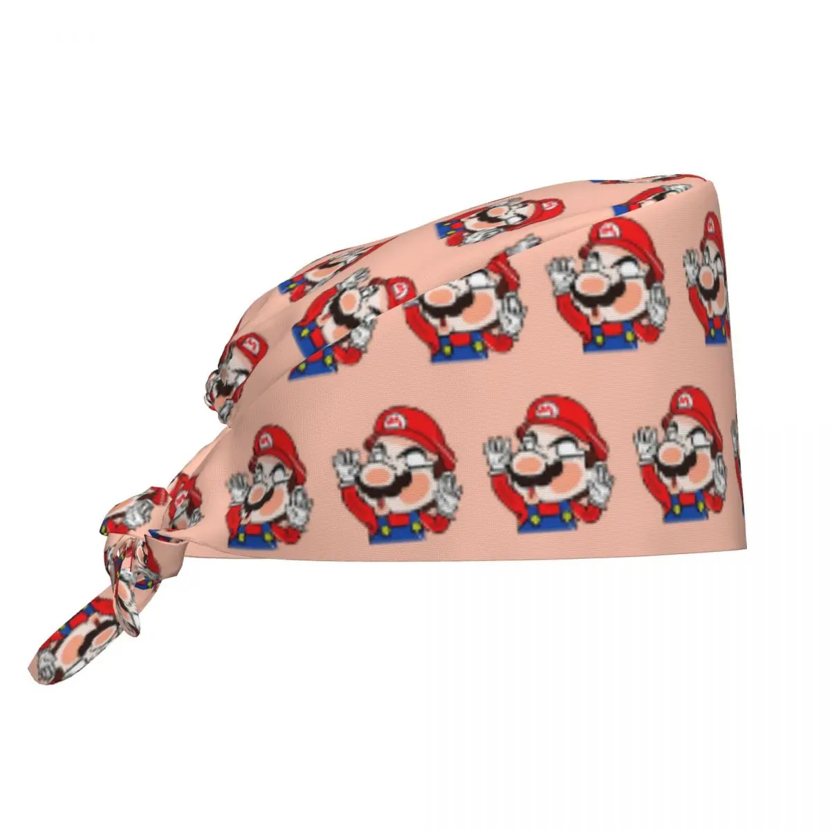 

Custom M-Marioed Scrubs Cap Surgical Hats Men Women Video Game Operating Room Cap Operator Hats Lab Works Hat