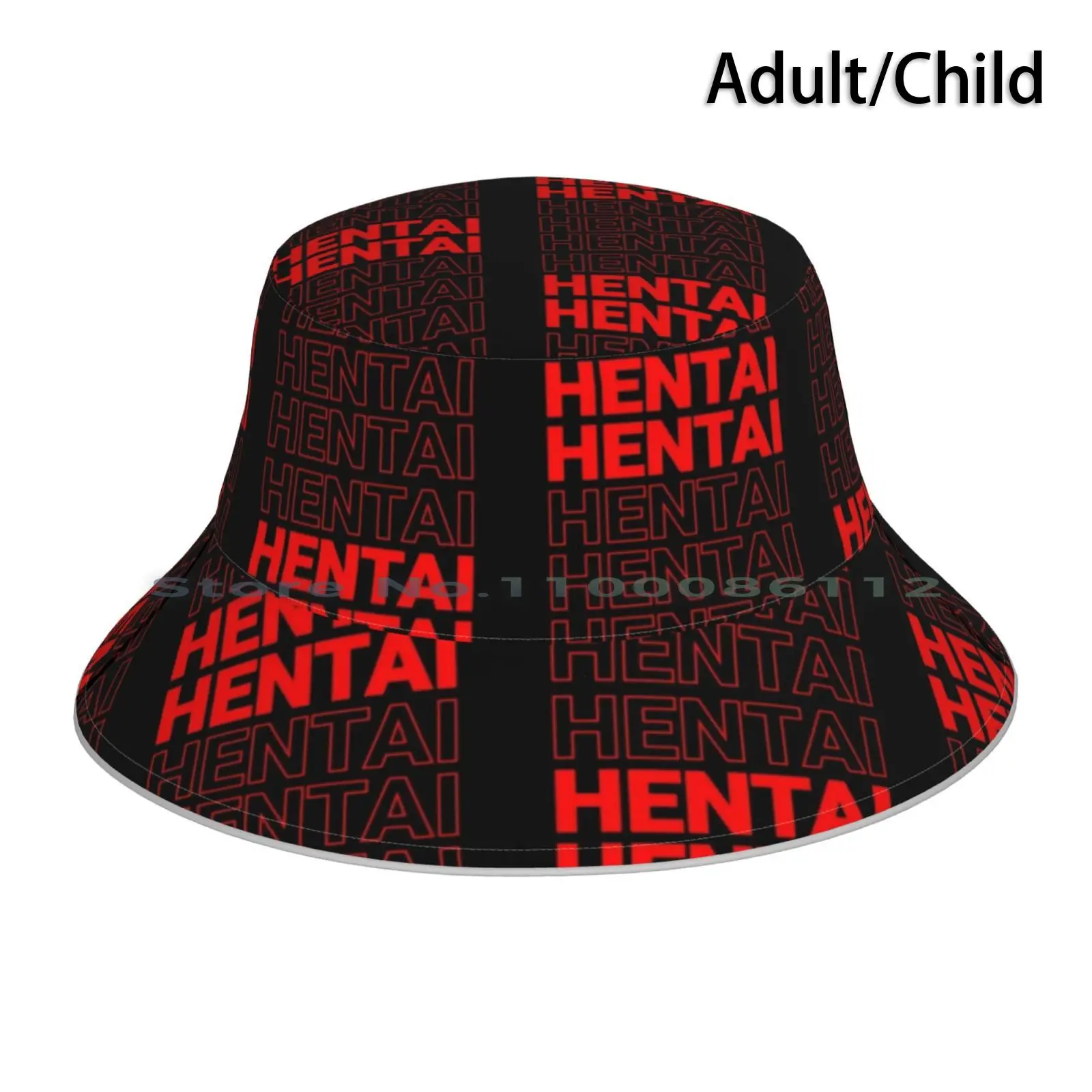 Cool Red Hentai Anime Manga Fan Bucket Hat Sun Cap Meme Wholesome Hentai Anime E Girl Aesthetic Kawaii Manga Weeb Gamer