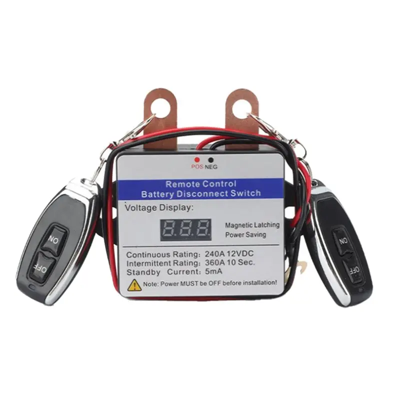 

Ingenious-DC A Battery Isolator Switch, Wireless Remote Battery Disconnect Switch Relay, Master Cut-Off Switch For Auto Car Batt