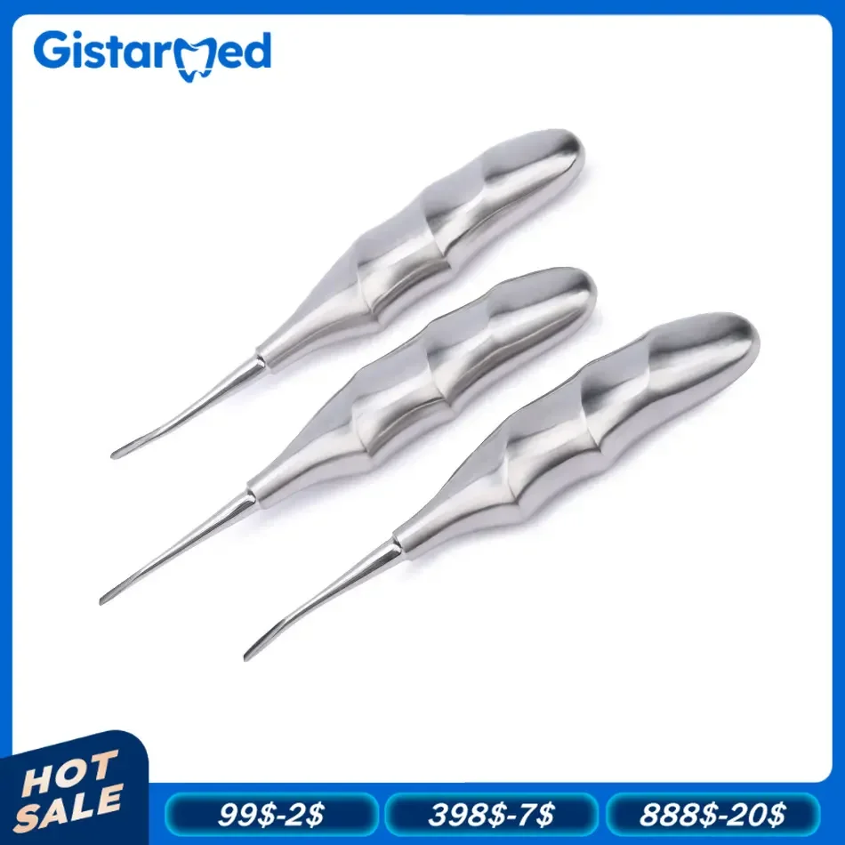 GISTAR Dental Stump Apex Root Elevator Stright Curved Root Root Lifter Dentist Minimally Invasive Surgery Tools