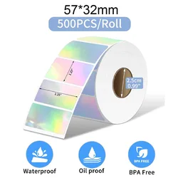 PM-241BT Shipping Label Printer Label Sticker Round Label Square Label Laser Color DIY Logo Design Small Business for 246S D520