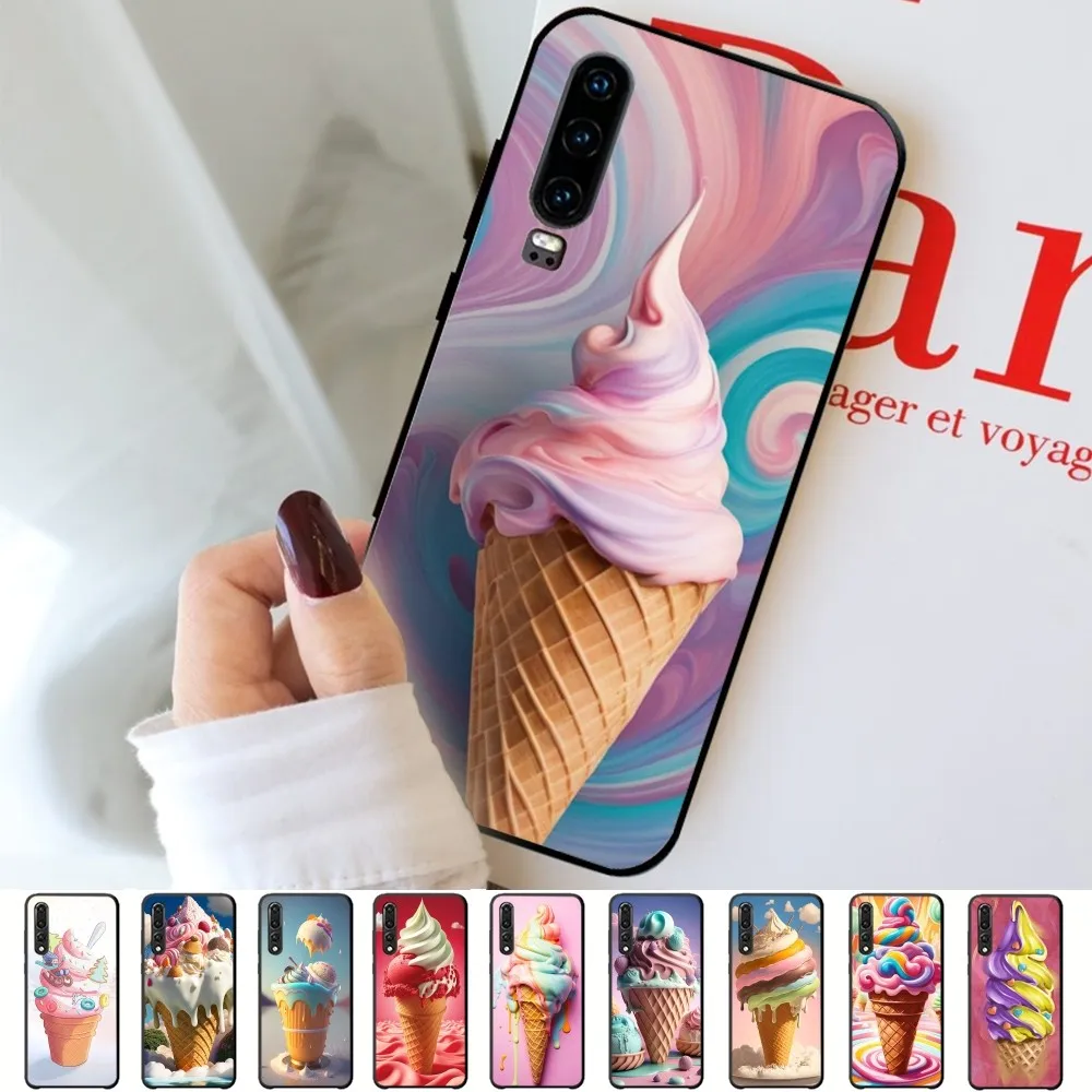 Ice Cream  Phone Case For Huawei P 8 9 10 20 30 40 50 Pro Lite Psmart Honor 10 lite 70 Mate 20lite