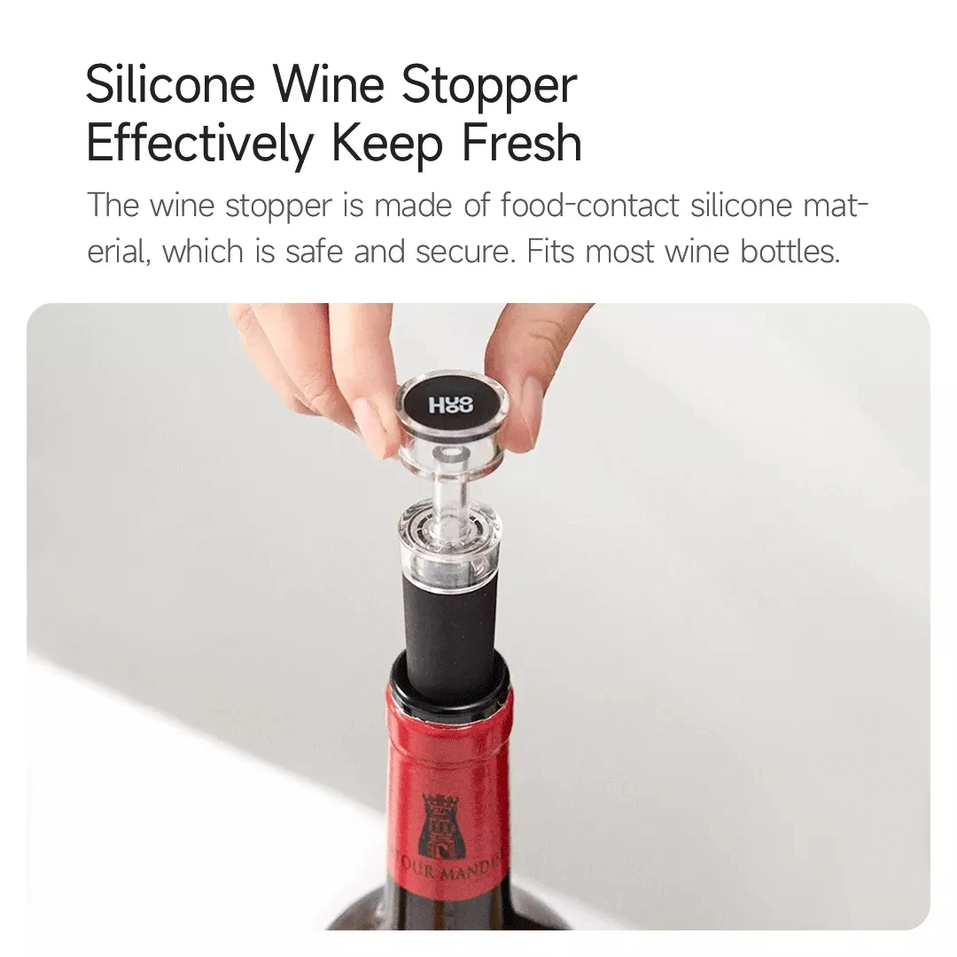 Youpin Huohou 5 في 1 قابلة للشحن النبيذ والبيرة الكهربائية المفتاح احباط القاطع وفتاحة العلب لبار المطبخ