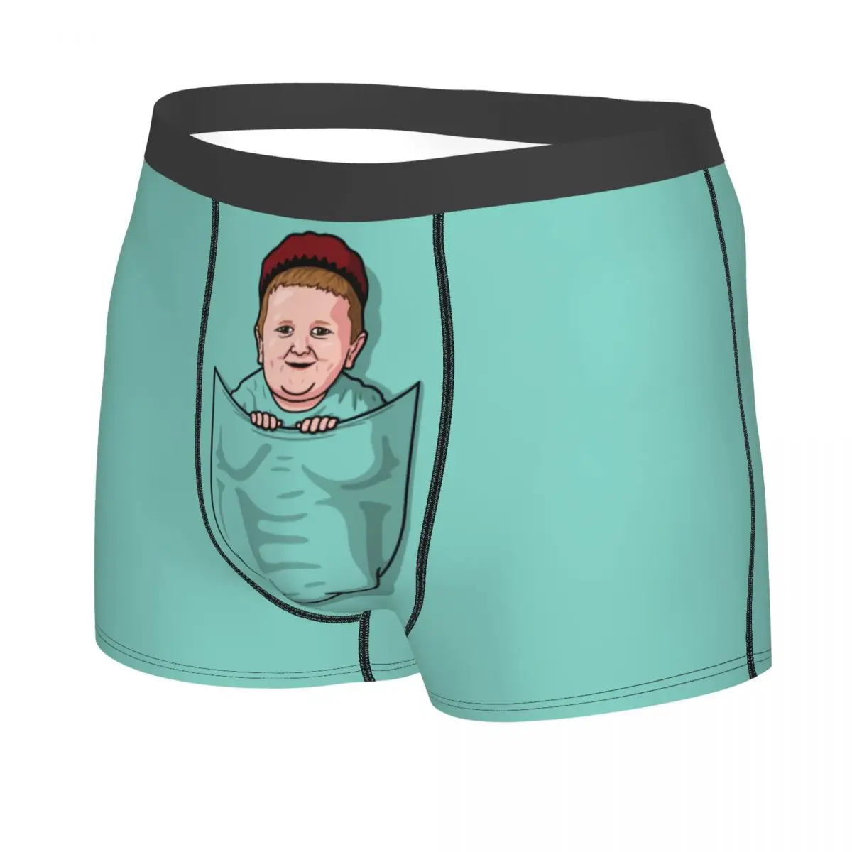 Custom Male Fashion Hasbulla Magomedov Pocket Men\'s Underwear Hasbullah Smile Boxer Briefs Stretch Shorts Panties Underpants