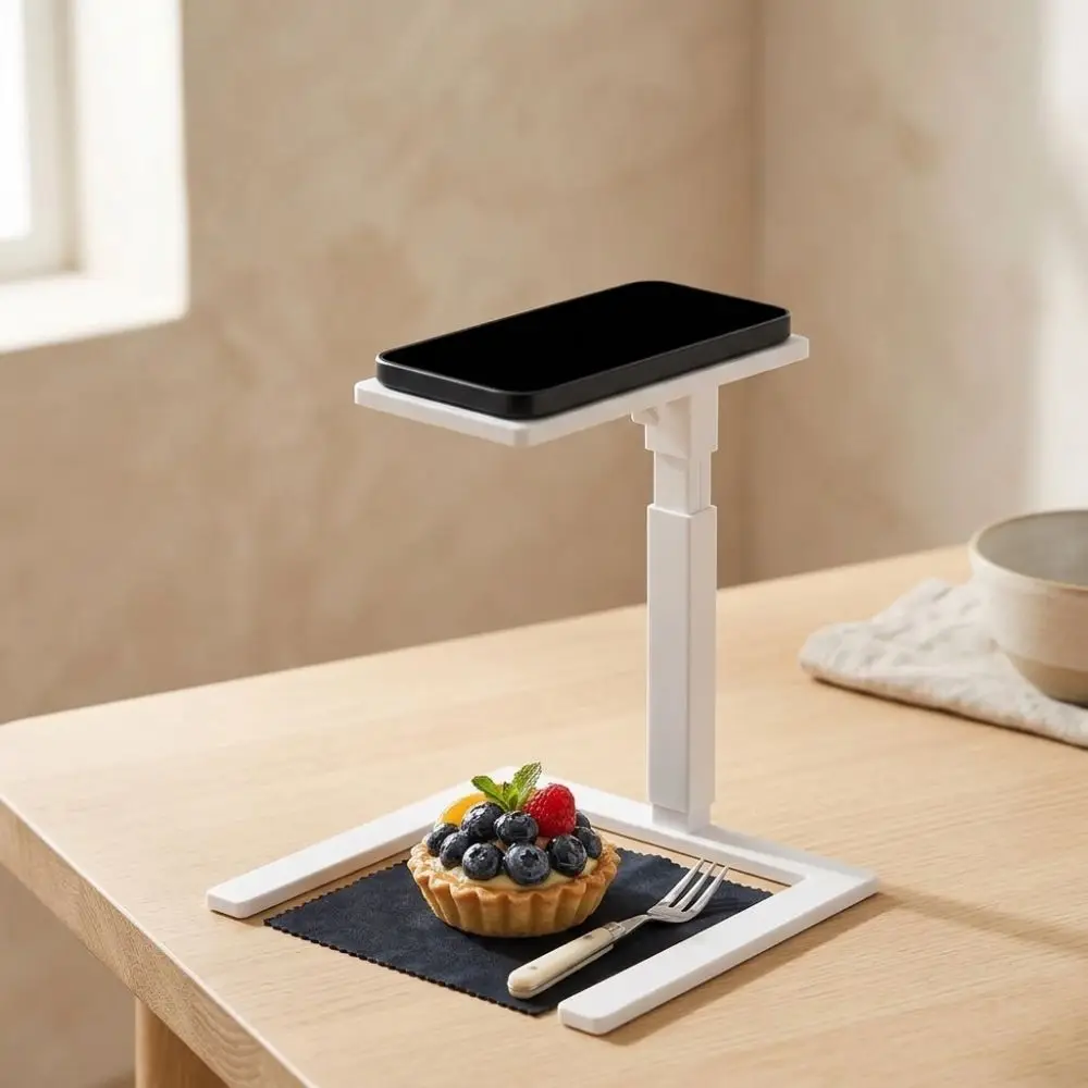 3D Printed Coin Photography Stand U-Shaped Adjustable Vertical Overhead Phone Holder Open Base Hands-free Phone Camera Bracket