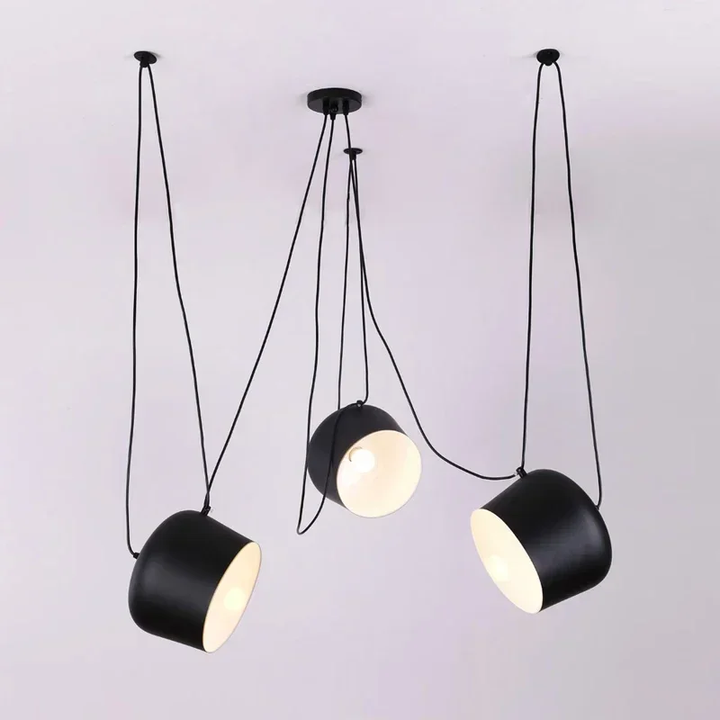 Modern Variable Spider Pendant Lights Industrial E27 Chandelier for Dinning Room Restaurants Kitchen Indoor Decor Simple Fixture