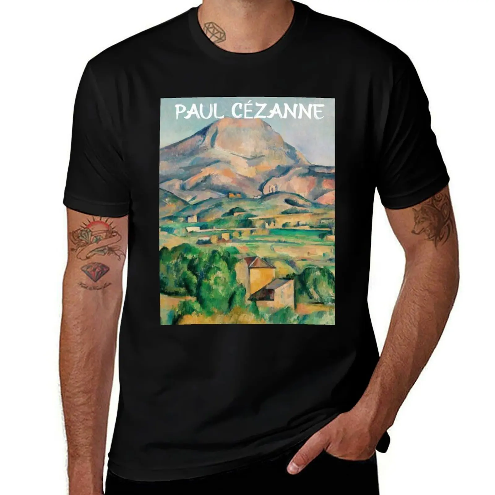 

Mont Sainte Victoire, Paul Cezanne T-Shirt cotton graphic tees anime figures summer top mens t shirts pack