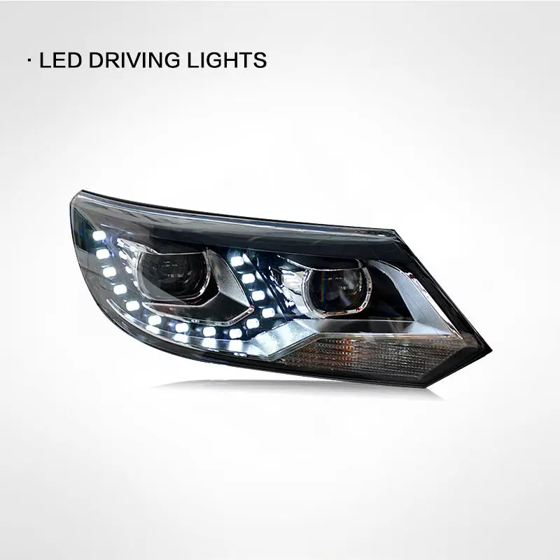 For F115 12V Angel HID Xenon Headlight Assembly New Car Styling Front Lamp Auto Parts for Volkswagen Tiguan 2013 2014 2015 2016