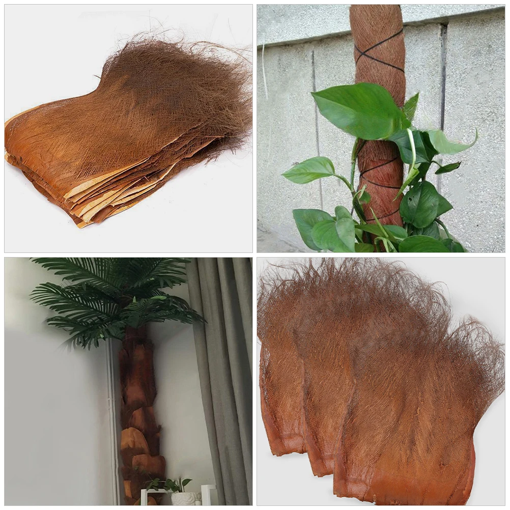

5pcs Simulated Palm Tree Slices 30cm Wide Brown Garden Decor Crafts Fish Fry Hatching Artificial Plant