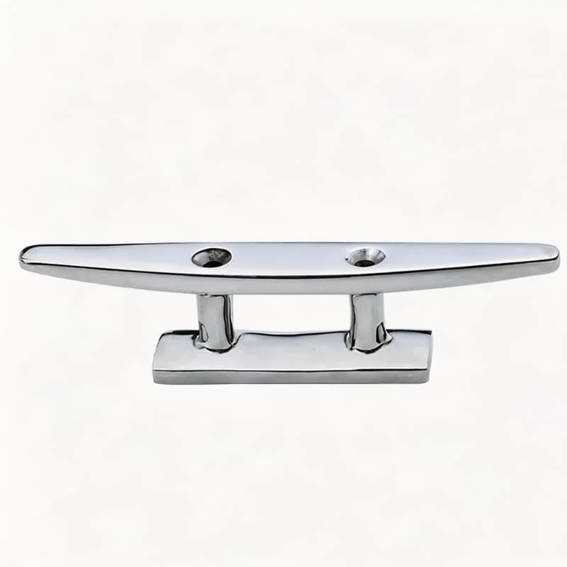 316 Stainless Steel Integrated Cleat 4-10 Inch Mooring Cleat Yacht Kayak Dock Bollard Marine Hardware for Boat Vessel Docking