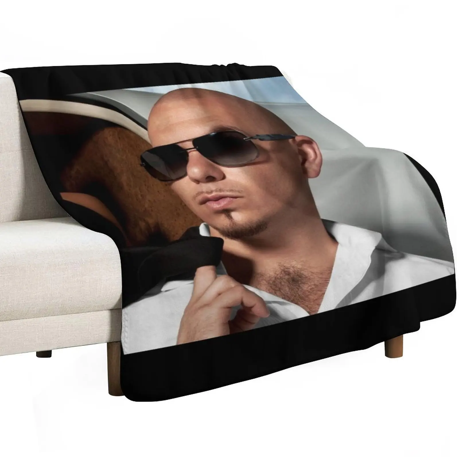 Pitbull Throw Blanket Retros for sofa Giant Sofa Beach Furry decorative Blankets