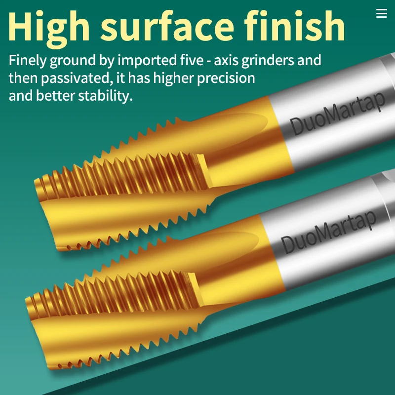 Duo Martap NPS NPT taper pipe tap standard high-speed steel thread tap thread tap drill bit spiral tap manual tool