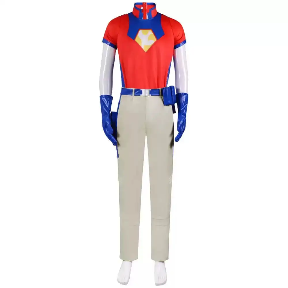 

Movie Peace Messenger Cosplay Costume Squad Peacemaker Halloween Uniform For Men Vest Pants (Ready To Ship)Takerlama