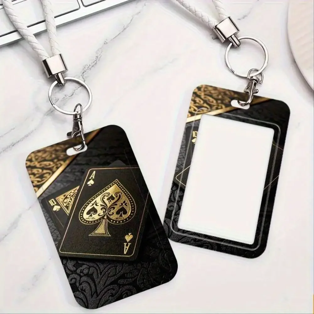 Luxury Spade Cards ID Card Holder Plastic Badge Case For Doctor Nurse Employee ID Bank Access Card Christmas Gift Men Women
