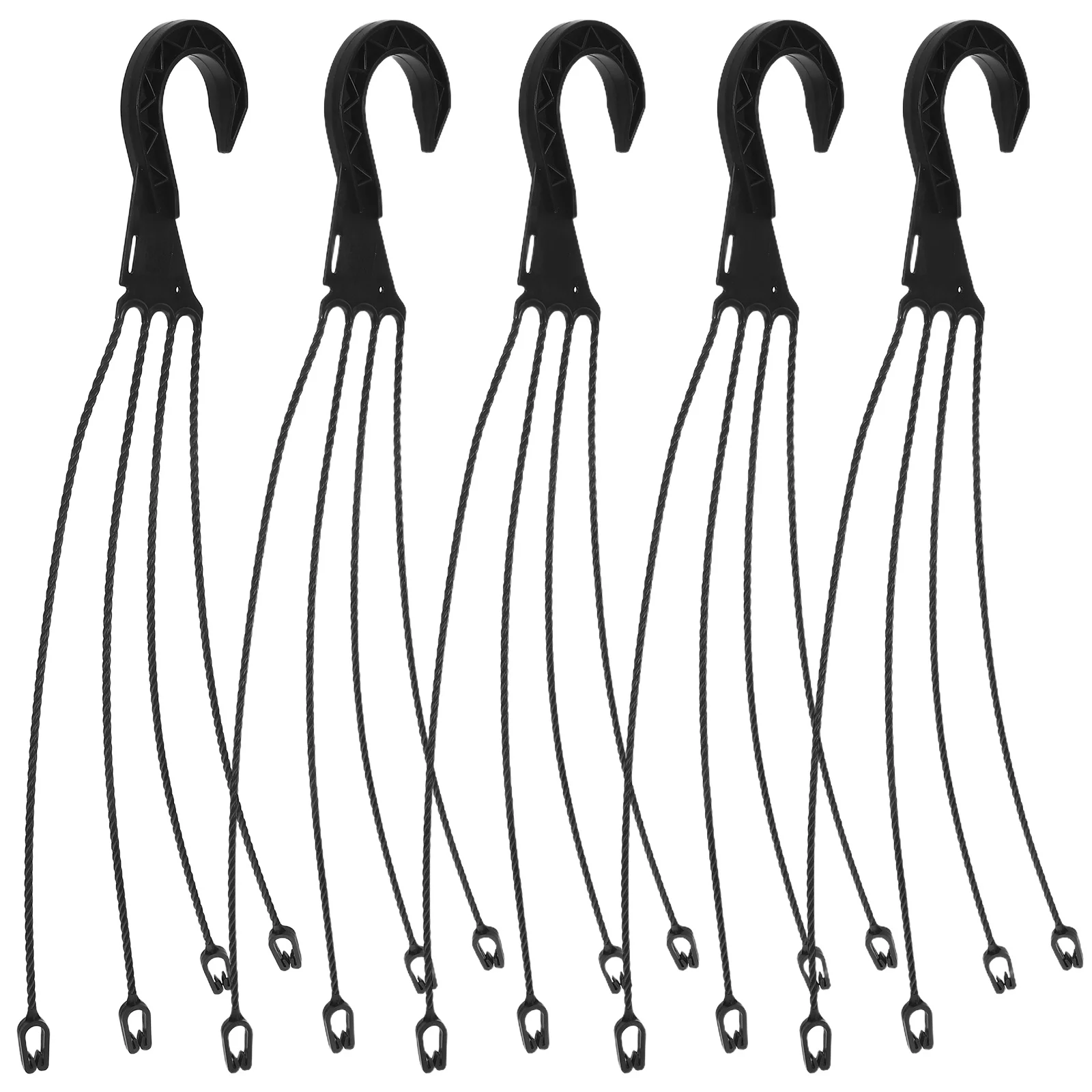 

5Pcs Rotatable Flowerpot Hooks Plastic Hanging Basket Holders Multi Purpose Planter Hangers for Indoor Outdoor Space Saver