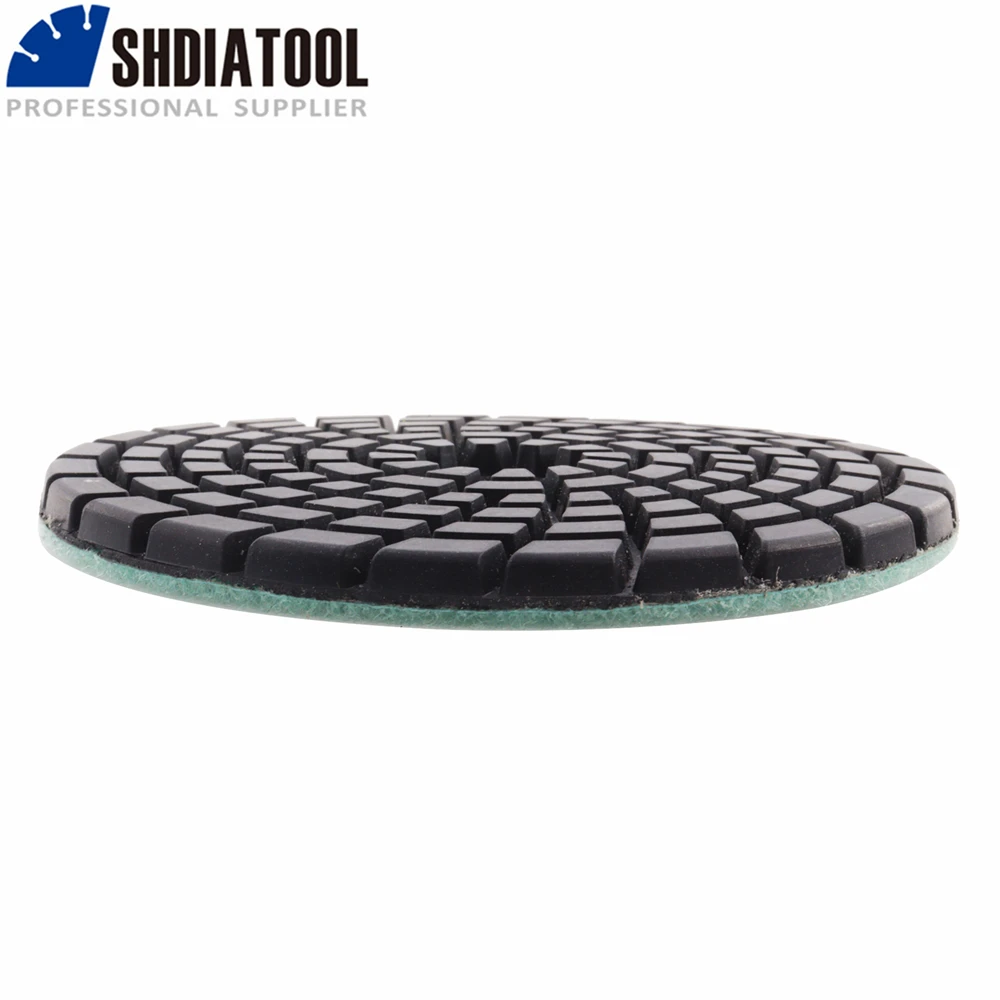 SHDIATOOL 12pcs 4inch #100 Renew Sanding Polishing Pads For Concrete Floor Marble Thicknees 6mm Wet Grinding Discs