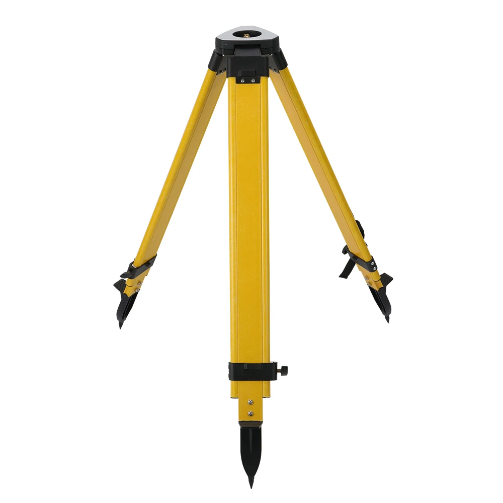 

RTF20-FCDBK Fiberglass Tripod with Flat Head Copper Center Screw Double Lock, Heavy-duty Fiberglass Tripod for Measurement