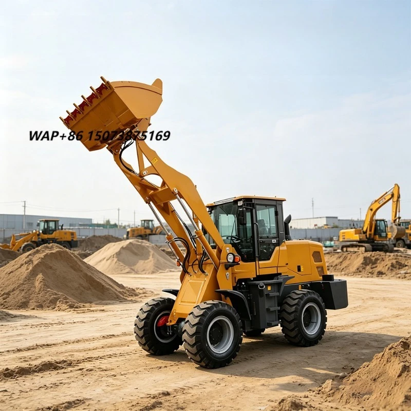 2.0T Loading Capacity Earthmoving Forestry Machinery Mini Compact Wheel Loader for Construction Agriculture and Farm Work