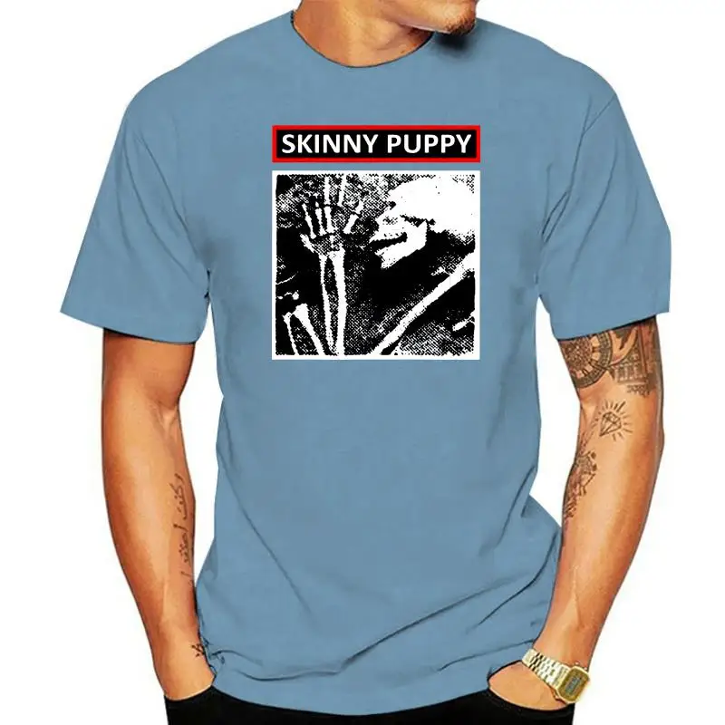 

VINTAGE Skinny Puppy Ministry 4AD Goth Siouxsie T-Shirt Reprint Size S to XXL O-Neck Stylish