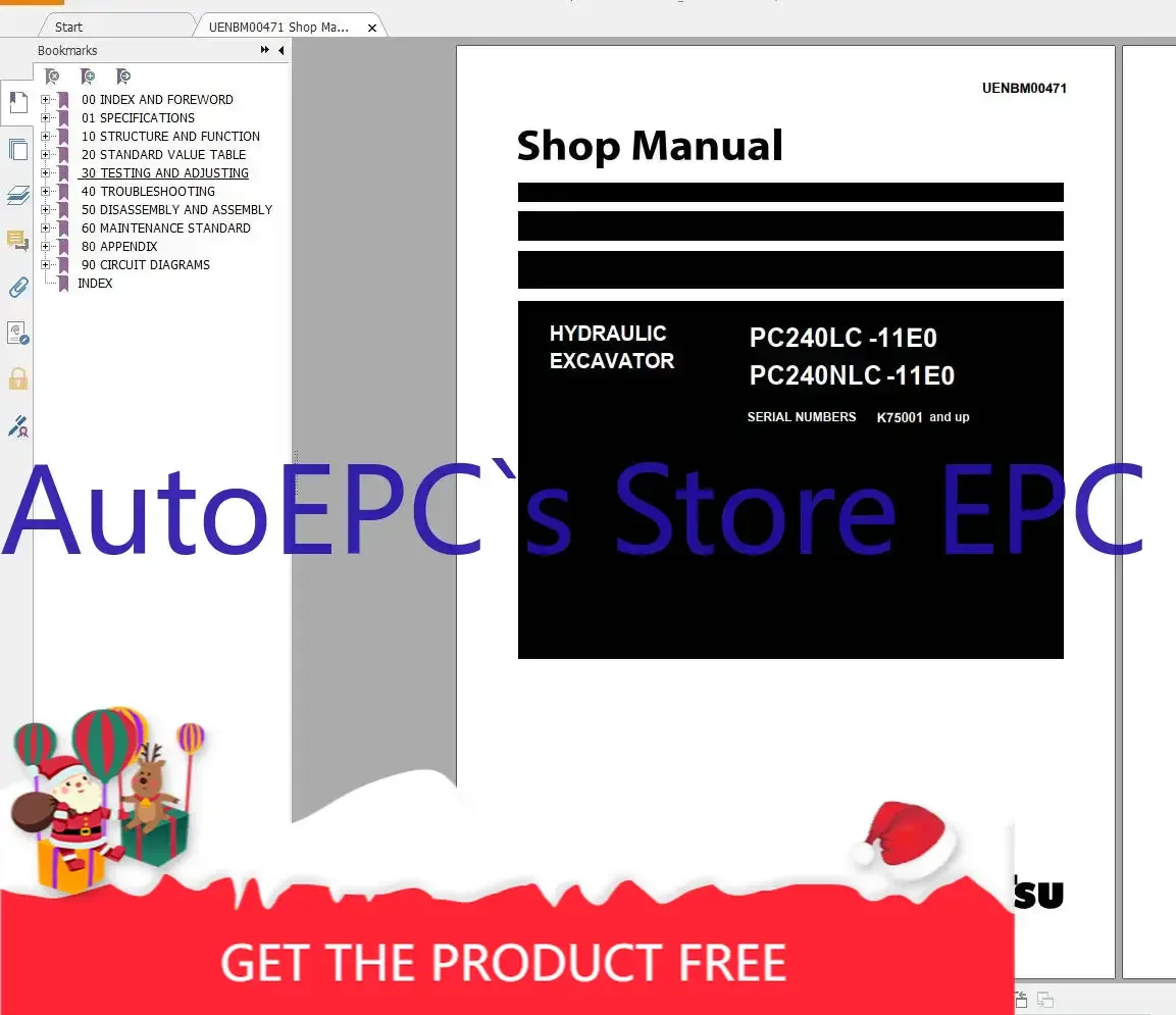 AutoEPC Komatsu Hydraulic Excavator Updated [2022] 7.75 GB PDF Shop Manual, Operator Maintenance & Circuit Diagram DVD