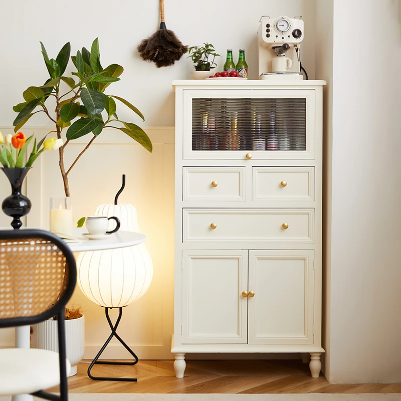 

American solid wood chest household living room dining side cabinet bedroom multi-layer storage cabinet locker TV side cabinet l