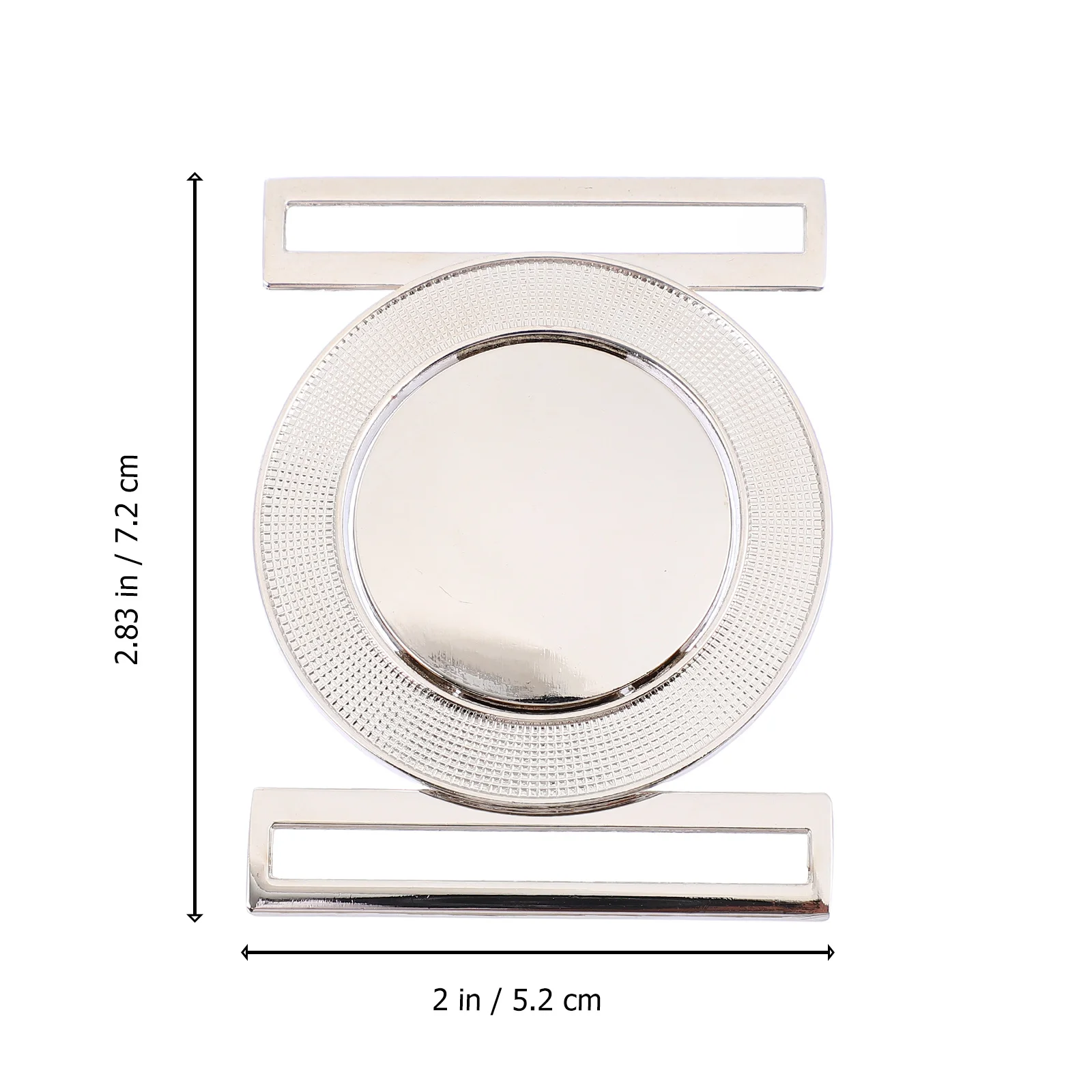 مشبك حزام مستدير، إغلاق معدني من سبائك الزنك لقماش المعطف، أبازيم متشابكة مزخرفة، ملحقات الأجهزة المتينة