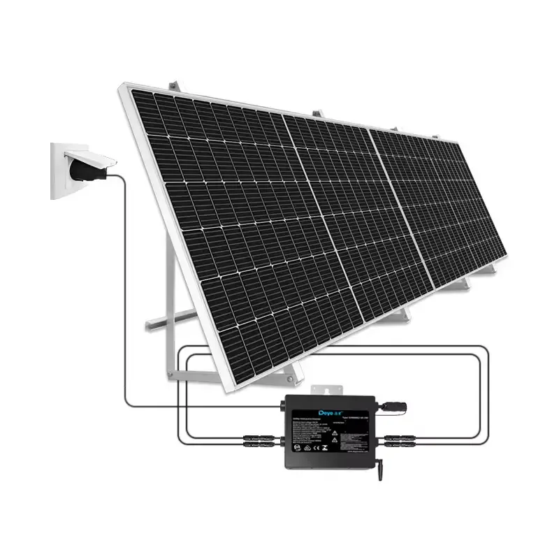Plug Play Stackable Balcony Solar Kit, IP65 Waterproof, Built-in Micro Inverter Intelligent