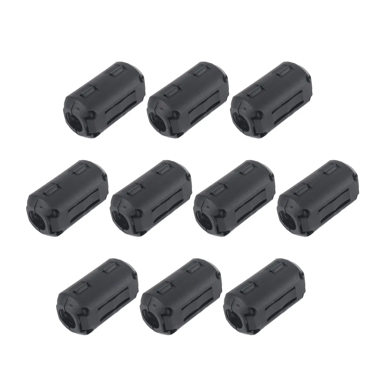 10 Count 9mm ferrite Beads Clip On Rfi Emi Noise Suppressor Cable Clip Blk