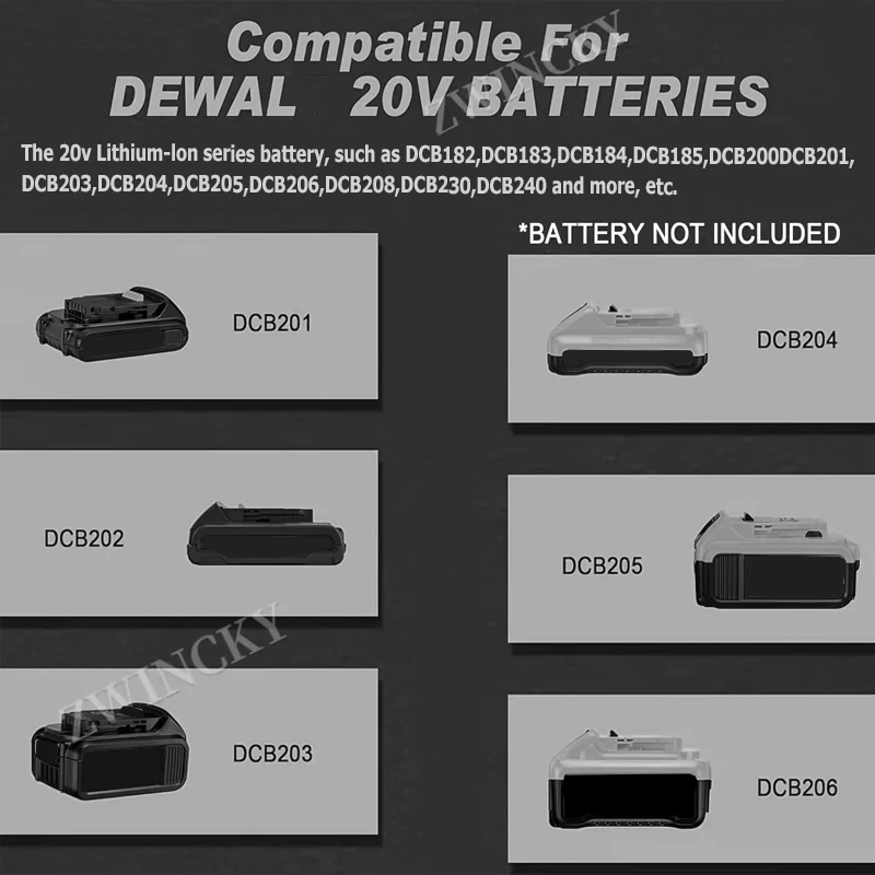 Cordless Electric Water Pump For DeWaltt 18V Lithium Battery Pump Diesel&Oil Transfer For Home Use Garden Pond(Tool Only)