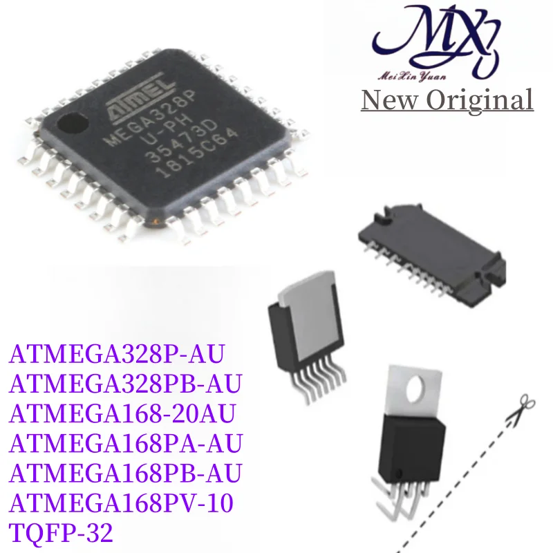 MXY ATMEGA328P-AU ATMEGA328PB-AU ATMEGA168-20AU ATMEGA168PA-AU ATMEGA168PB-AU ATMEGA168PV-10AU IC Chip 32-TQFP  New