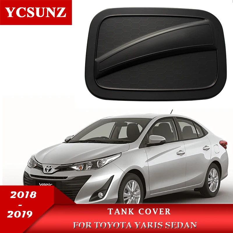 ABS Gas Tank Cover Accessories For Toyota Yaris Sedan 2018 2019 Car Fuel Gas Cover Exterior Parts Ycsunz