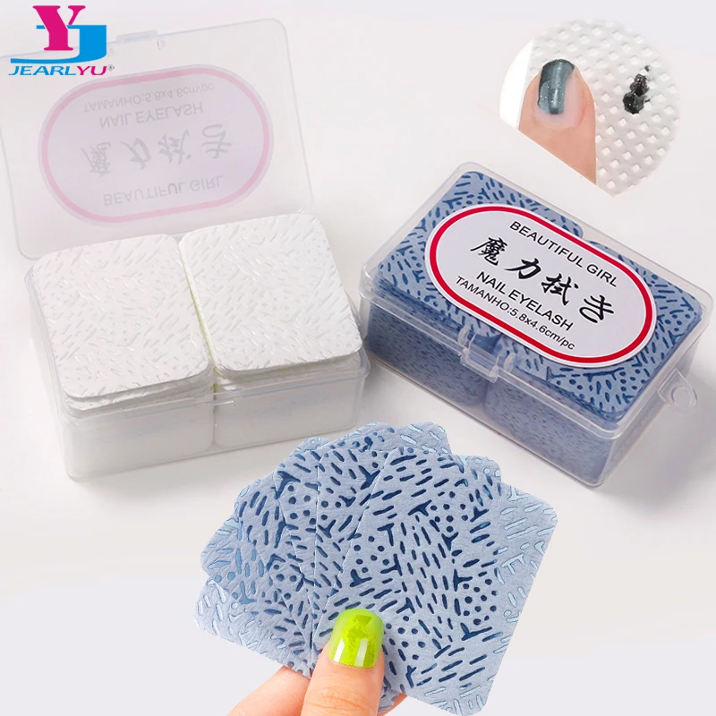 Majic Remover UV Gel Polish Books, Lingettes de manucure, Dégraissant à ongles, Tampons de coton non pelucheux, Semi-continu, N64.Tools, Boîte de 180 pièces