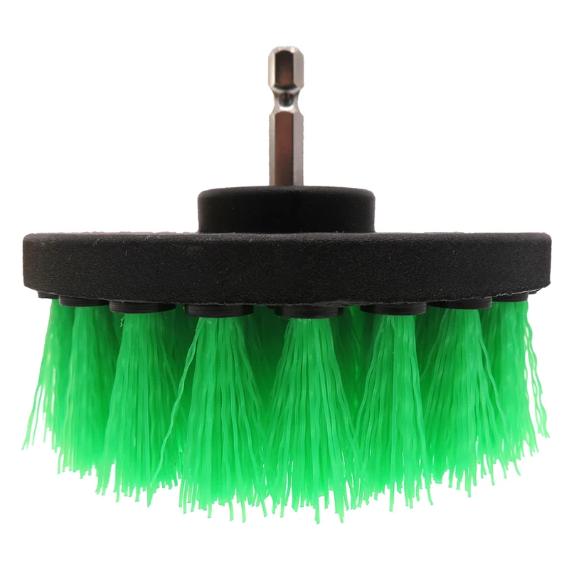 Juego de cepillos de limpieza eléctricos para ducha, baño, coche, cuero, plástico, Kit de limpieza de muebles de madera, 4 piezas