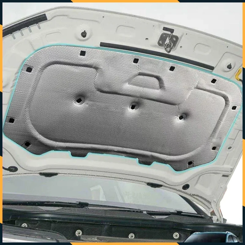 2018-2022 Heat Sound Insulation Cotton Pad for VW Volkswagen Tharu 2018 2019 2020 2021 2022 Accessories Soundproof Firewall Mat