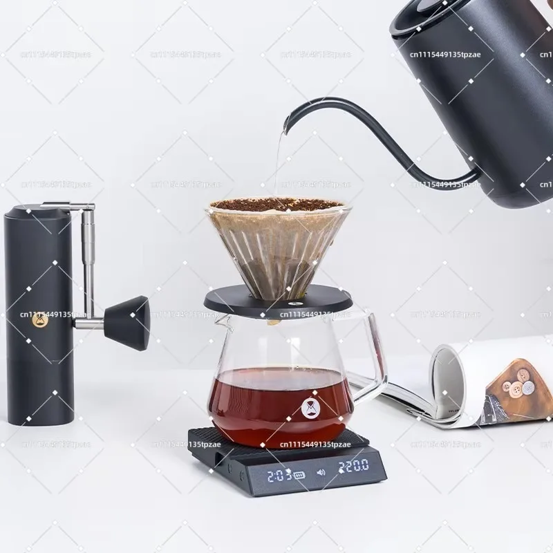 Black Mirror Nano Coffee Scale Pour Over Espresso Digital Scale 0.1g 2kg 3 Modes Built-in Auto Timer Kitchen Accessories