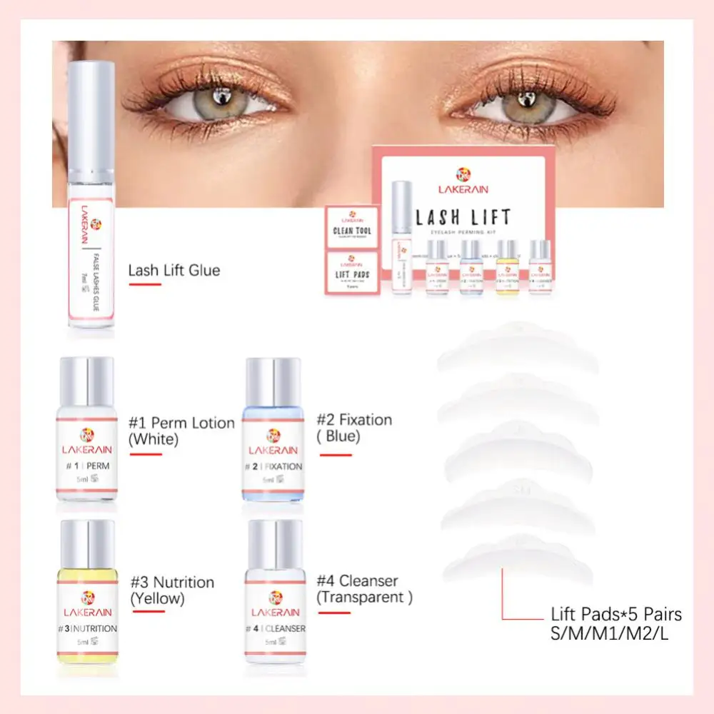 Olhos Maquiagem Olhos Espumantes Eye Lash Queratina Perming 1 conjunto Eyelash Enhancer Cosméticos Eyelash Perm Set Eyelash Lifting