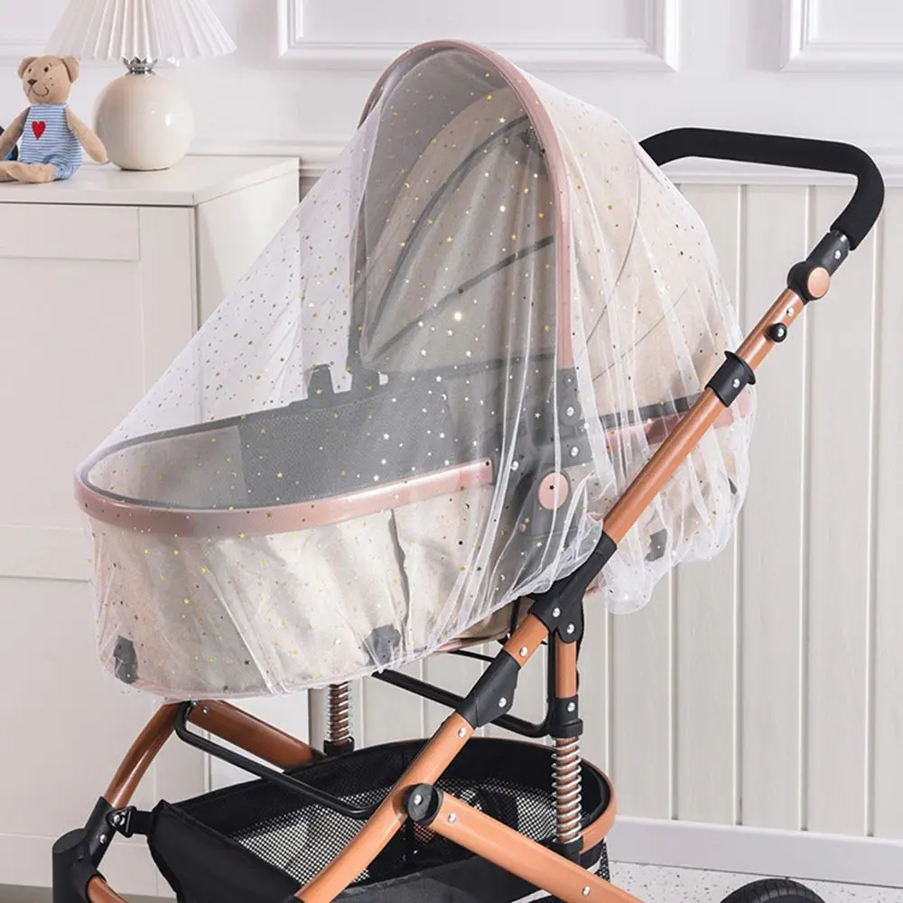 Fully Covered Cart Sunshade Mosquito Net Mosquitoproof Breathable Cradle Mosquito Net Insect Fly Crib Mosquito Net Universal