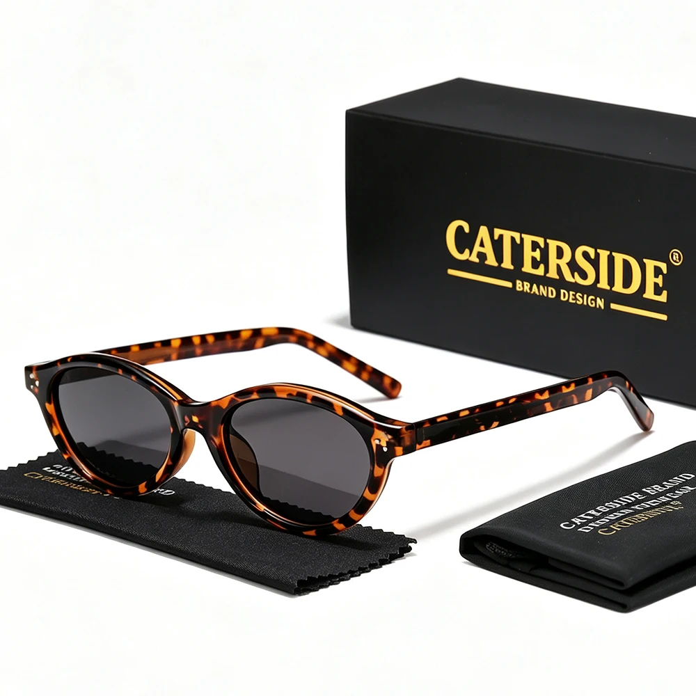 CATERSIDE Neue Modische Polarisierte Sonnenbrille für Herren, Tr-90 Ovale Sonnenbrille für Damen, Outdoor- und Reisebrille im Cat-Eye-Stil, UV400-Schutz – Detail 15