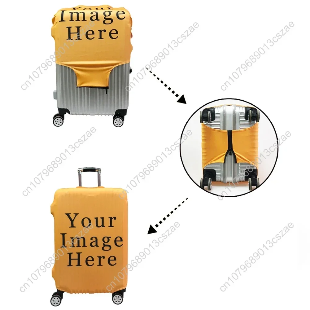 18\'\'-32\'\' Trolley Luggage Protective Dust Covers Stretch Travel Suitcase Covers Spandex Waterproof Baggage Cover