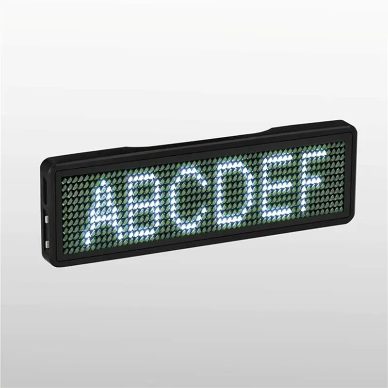 ABLN-2X Bluetooth LED Name Badge Rechargeable Light Sign DIY Programmable Scrolling Message Board Display LED,Type 3