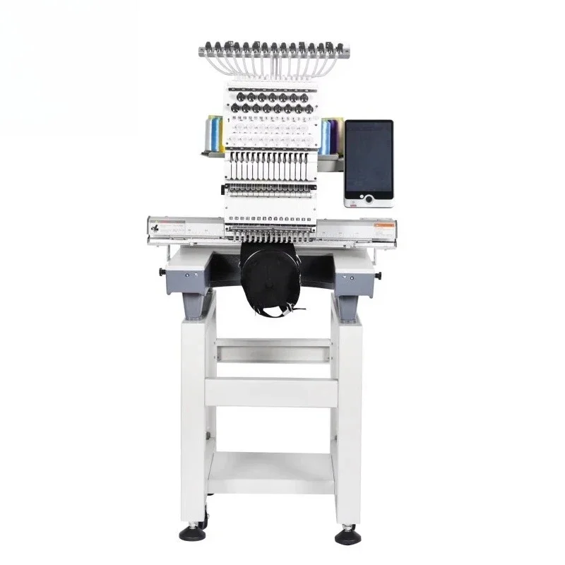 Single head 15-pin computerized embroidery machine automatic wire cutting cloth cap