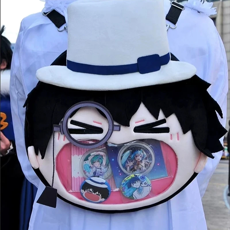 Women Anime Role Phantom Thief Kawaii Big Face Cosplay Itbag Lolita Shoulder Bags Plush Backpack Funny Wallet Decor Props Gift