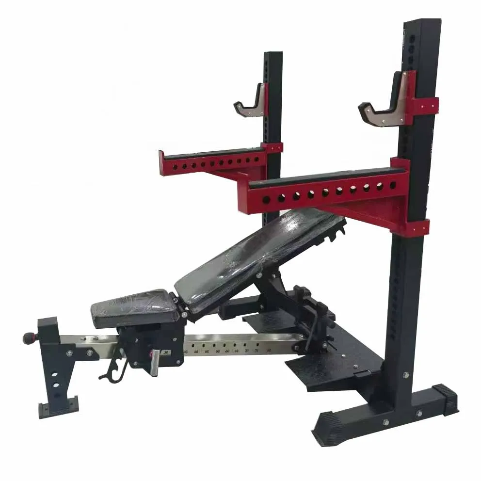 2025 Newest Fitness Equipment Folding Wall Mounted Power Squat Rack with Optional Colors