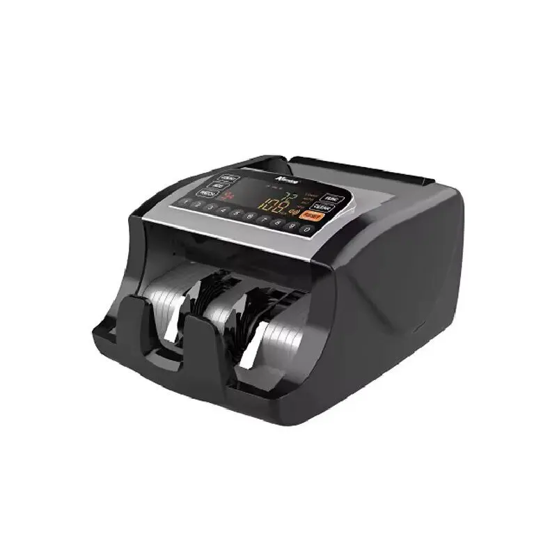 2100D2 Money Counter Machine with Counterfeit Detection, Multi-Currencies, Add/Batch Modes, LCD-Display, High-Speed Counts