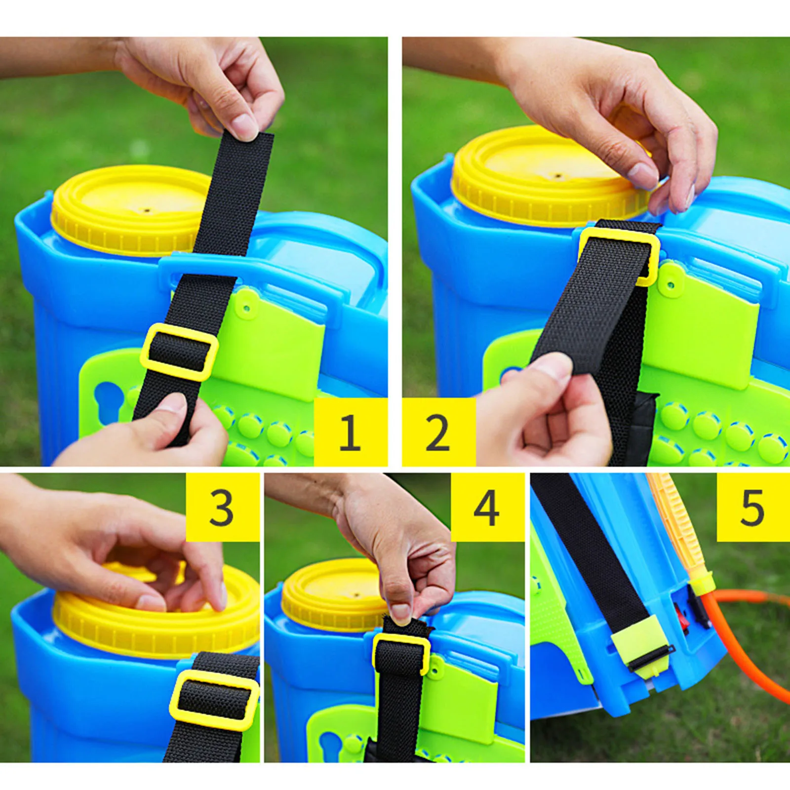 Imagem -02 - Mochila Pulverizador Correias de Substituição Resistente ao Desgaste Nylon Ajustável Agrícola Correias de Pulverizador Manual Alta Resistência Pcs