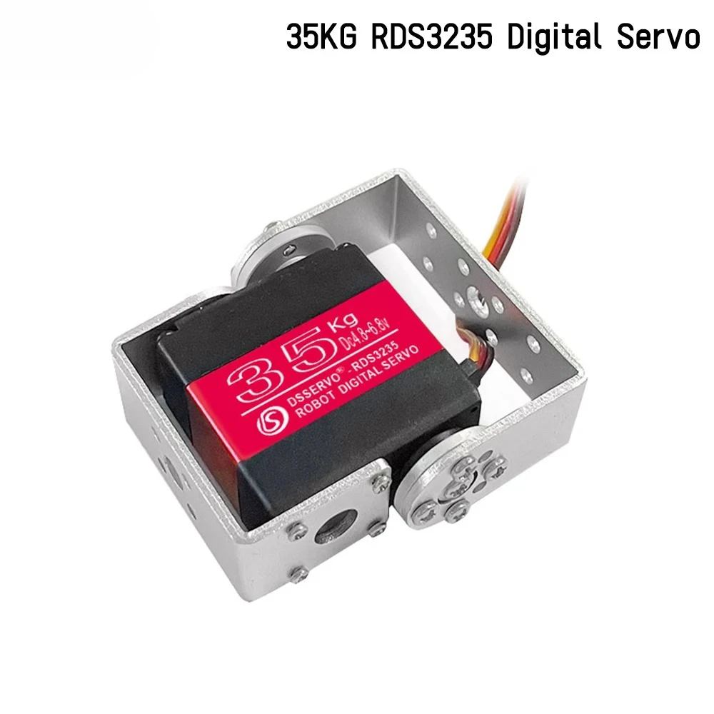 

35KG Robot Digital Servo 4.8-6.8V High Torque Metal Gear Waterproof U Bracket 180/270 Degree for Robotic Arm RDS3235 Servo Motor
