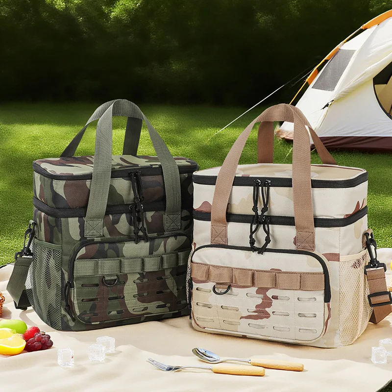 Outdoor Camping Tactical Bag - 17L Large Capacity Multi-Functional Tool & Picnic Gear Organizer with Multiple Compartments
